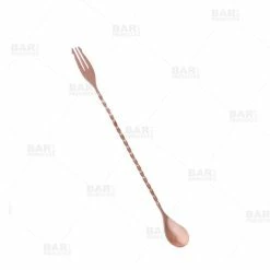 Coupon 😍 BarMan BarConic® Copper Trident Bar Spoons - Several Lengths Available 🛒 -barman shop 30in long trident copper bar spoon 700x700