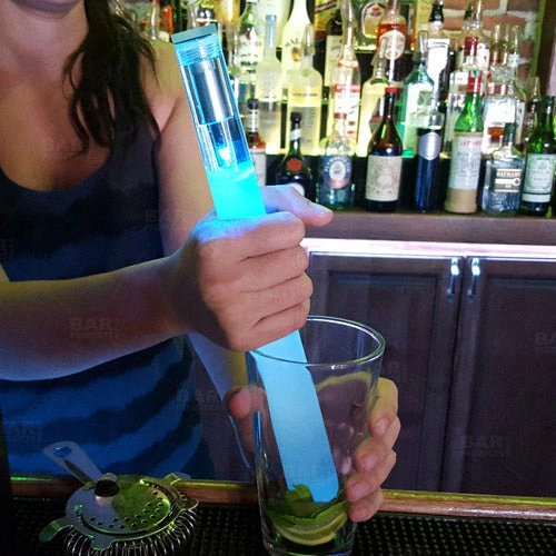 BarConic® Clear Acrylic Muddler with Multicolor LED - 30cm Brand new ???? BarMan BarConic® Clear Acrylic Muddler With Multicolor LED - 30cm ❤️ -barman shop acrylic muddler led light