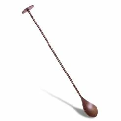 Budget ⭐ BarMan BarConic® Copper Bar Spoon With Disk - Antique Finish - 11" ❤️