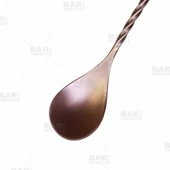 Budget ⭐ BarMan BarConic® Copper Bar Spoon With Disk - Antique Finish - 11" ❤️ -barman shop bar spoon antique finished 1 700x700