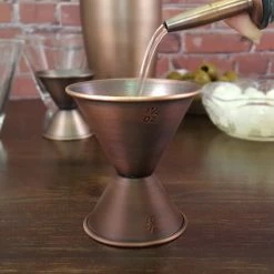 Cheapest 😉 BarMan BarConic® Double Sided Jigger Antique Finish -.75oz. X 1.25oz. 🎉 -barman shop barconic antique finished measure jigger 700x700