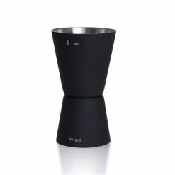 Best deal 🔥 BarMan BarConic® Black Matte Double Sided Jigger - 1/2 Oz. X 1 Oz. 🛒 -barman shop black matte measure jigger 700x700