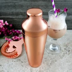 Buy 🎁 BarMan Olea™ Parisian Style 2 Piece Cocktail Shaker - Copper Plated - 20 Ounce 🧨 -barman shop copper 2p cocktail shaker bpc 4 700x700