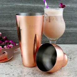 Buy 🎁 BarMan Olea™ Parisian Style 2 Piece Cocktail Shaker - Copper Plated - 20 Ounce 🧨 -barman shop copper 2p cocktail shaker bpc 5 700x700