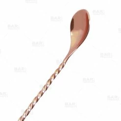Brand new 😍 BarMan BarConic® Copper Bar Spoon With Disk - 11" 🥰 -barman shop copper plated bar spoon 700x700