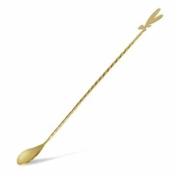 Coupon 🔥 BarMan BarConic® Bar Spoon - Gold Plated Cocktail Fairy - 30cm ✔️