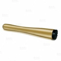 Brand new 💯 BarMan BarConic® Muddler - Gold Plated W/ Black Serrated Head ✔️ -barman shop gold black tip muddler bpc 3 700x700