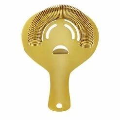 Wholesale 💯 BarMan Olea™ Hawthorne Cocktail Strainer - Gold Plated 🌟