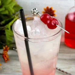 Promo ❤️ BarMan Olea™ Metal Cocktail Straw - Gun Metal Plated 😉 -barman shop gunmetal metal straw bpc 4 700x700