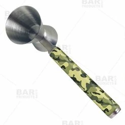 Cheapest 🔔 BarMan Jigger With Printed Handle Design - Camouflage - .75oz X 1.25oz ✔️ -barman shop jigger printed handle camo bp 700x700