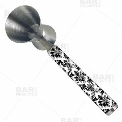 Discount 🌟 BarMan Jigger With Printed Handle Design - Damask - .75oz X 1.25oz ✨ -barman shop jigger printed handle demask bp 700x700
