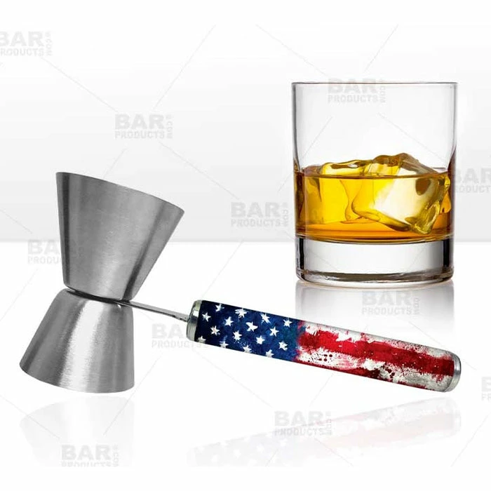 Best deal 🛒 BarMan Jigger With Printed Handle Design - U.S. Flag - .75oz X 1.25oz 💯 5 Best deal 🛒 BarMan Jigger With Printed Handle Design - U.S. Flag - .75oz X 1.25oz 💯 - Image 3