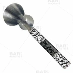 Cheapest 🎉 BarMan Jigger With Printed Handle Design - Lace - .75oz X 1.25oz 🤩 -barman shop jigger printed handle lace bp 700x700