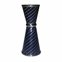 Wholesale 🔔 BarMan Designer Jigger - Tall Double-Sided 28ML By 56ML - SILVER CARBON FIBER 😉
