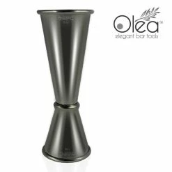 Coupon 🎁 BarMan Olea™ Bar Set - Gunmetal Black - 4 Piece (Bar Spoon Tip Option) 😉 -barman shop jigger tall black plated 1x2 1 2 700x700