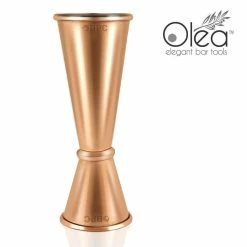 Brand new 🎉 BarMan Olea™ Bar Set - Copper Plated - 4 Piece (Bar Spoon Tip Option) 🎉 -barman shop jigger tall copper plated 1x2 1a 2 700x700