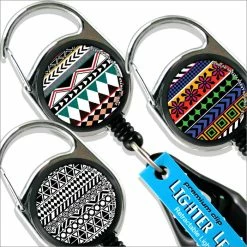 Hot Sale 😀 BarMan Premium Clip Lighter Leash® - Aztec Series 💯