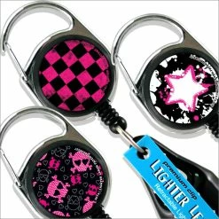 Top 10 😉 BarMan Premium Clip Lighter Leash® - Grunge Pink And Black Series ⭐