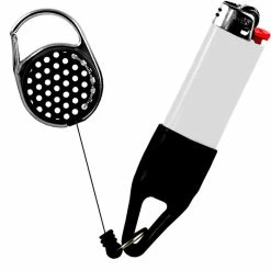 Budget ⭐ BarMan Premium Clip Lighter Leash® - Polka Dot Series 😍 -barman shop ll prem web polka blkwht 700x700