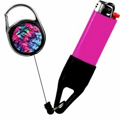 Best deal 🌟 BarMan Premium Clip Lighter Leash® - Tie Dye Series 🎉 -barman shop ll prem web tie dye pink 700x700