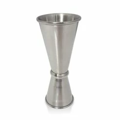 Budget 😉 BarMan BarConic® Japanese Style - Tall Double-Sided Jigger - Stainless Steel - 28mL And 56mL 🎁
