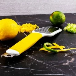 Coupon 🌟 BarMan Microplane Ultimate Citrus Tool - Yellow 🛒 -barman shop microplane citrus tool scene2 700x700