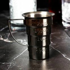 Cheap 🔥 BarMan Olea ™ Multi Stepped Jigger With Handle - Color Options ✔️ -barman shop multi stepped scene 1 700x700