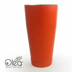 Flash Sale 😍 BarMan Olea™ Cocktail Shaker - Metallic Orange NEON - 28oz Weighted 🌟