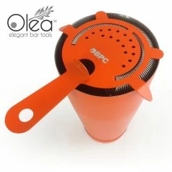 Best Pirce 😀 BarMan Olea™ Cocktail Strainer - 4 Prong - Metallic NEON Orange 😉 -barman shop neon orange olea 4p cocktail strainer bpc 1 700x700