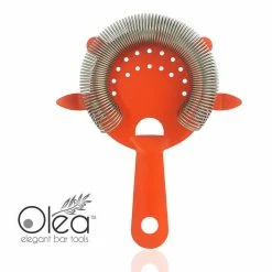 Best Pirce 😀 BarMan Olea™ Cocktail Strainer - 4 Prong - Metallic NEON Orange 😉 -barman shop neon orange olea 4p cocktail strainer bpc 4 700x700