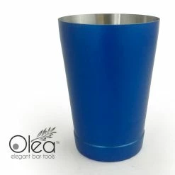 Deals 😉 BarMan Olea™ Cocktail Shaker - Metallic Blue NEON - 16oz Weighted 🎉