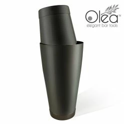 Buy 👍 BarMan Olea™ Cocktail Shaker Set - Gunmetal Black - 2 Piece (28 And 16 Ounce Tins) 🛒
