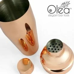 Best reviews of 😍 BarMan Olea™ 3-Piece Cocktail Shaker Deluxe - Copper Plated - 24 Ounce 🎉 -barman shop olea 3 piece copper shaker bpc 4 700x700