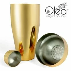 Top 10 😀 BarMan Olea™ 3-Piece Cocktail Shaker Deluxe - Gold Plated - 24 Ounce 🧨 -barman shop olea 3 piece gold shaker bpc 3 700x700