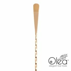 Cheapest 😉 BarMan Olea™ Copper Plated Bar Spoon - Bent Tip - 30cm Length 🔔 -barman shop olea copper bar spoon bent tip 4 700x700