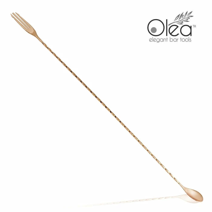 Cheap 💯 BarMan Olea™ Copper Plated Bar Spoon - Trident Fork Tip - 50cm Length 🛒 3 Cheap 💯 BarMan Olea™ Copper Plated Bar Spoon - Trident Fork Tip - 50cm Length 🛒