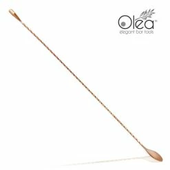 Cheapest ✔️ BarMan Olea™ Copper Plated Bar Spoon - Weighted Tip - 50cm Length ✨