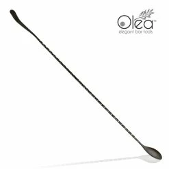 Top 10 🎉 BarMan Olea™ Gunmetal Plated Bar Spoon - Bent Tip - 40cm Length 🥰