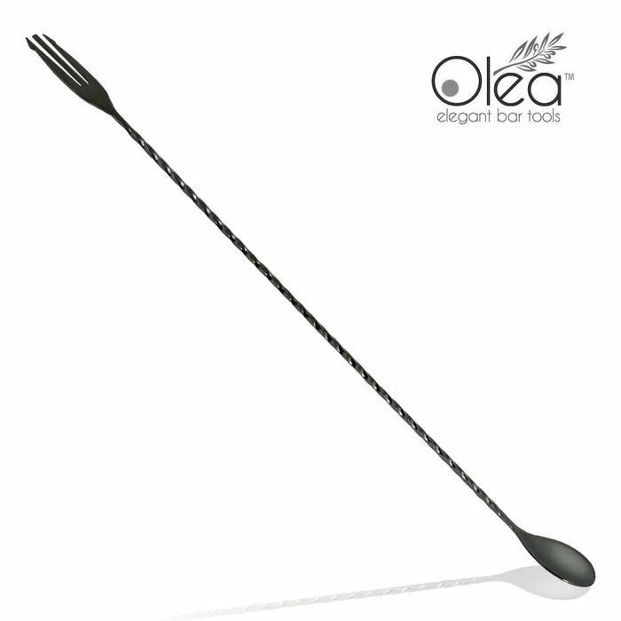 Cheap 🧨 BarMan Olea™ Gunmetal Plated Bar Spoon - Trident Fork Tip - 40cm Length 💯 3 Cheap 🧨 BarMan Olea™ Gunmetal Plated Bar Spoon - Trident Fork Tip - 40cm Length 💯
