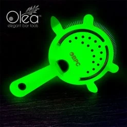 Promo 🛒 BarMan Olea™ Cocktail Strainer - 4 Prong - Metallic NEON Green ⭐ -barman shop olea neon green 4p strainer bpc 7 700x700