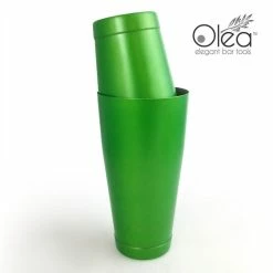 Budget 🥰 BarMan Olea™ Cocktail Shaker - Metallic Green NEON - 28oz Weighted 🔥 -barman shop olea neon green bar 2p set bpc 1 700x700