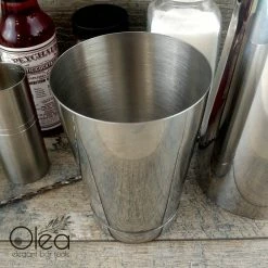 Deals 😍 BarMan Olea™ Cocktail Shaker - Stainless Steel - 16oz Weighted ⭐ -barman shop olea stainless steel 18oz shaker bpc 6 700x700