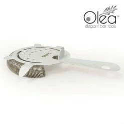 New ✔️ BarMan Olea™ Cocktail Strainer - 4 Prong - Matte White 🤩 -barman shop olea white cocktail strainer 4p bpc 3 700x700