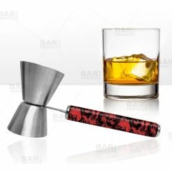 Flash Sale 💯 BarMan Jigger With Printed Handle Design - Red Evil - .75oz X 1.25oz ❤️ -barman shop printed jigger handle red evil bp 800 700x700